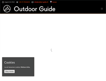 Tablet Screenshot of outdoor-guide.ch
